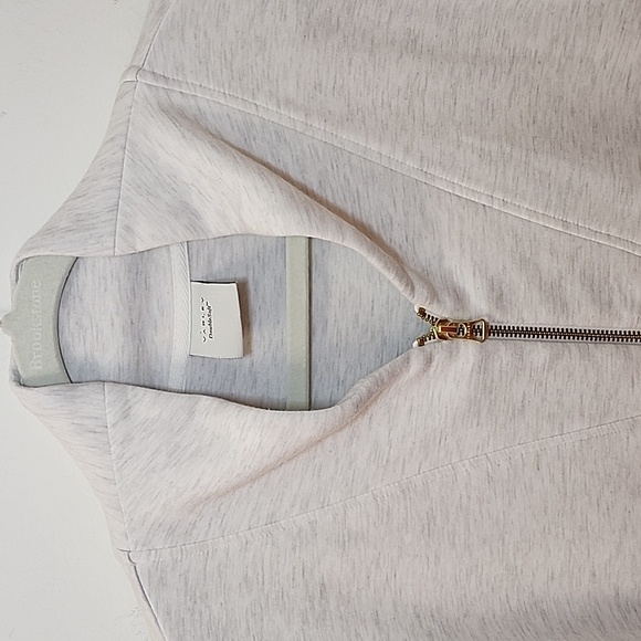 Varley Davidson Quarter-Zip Sweatshirt Ivory Marie Size Large - Picture 10 of 16